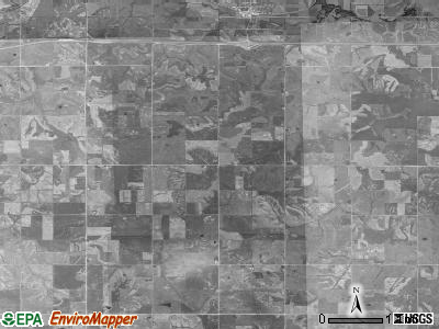 Walnut township, Iowa satellite photo by USGS