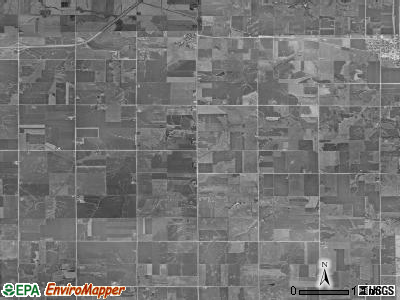 Penn township, Iowa satellite photo by USGS
