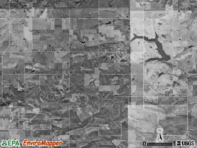 Jefferson township, Iowa satellite photo by USGS
