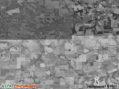 Palmyra township, Iowa satellite photo by USGS