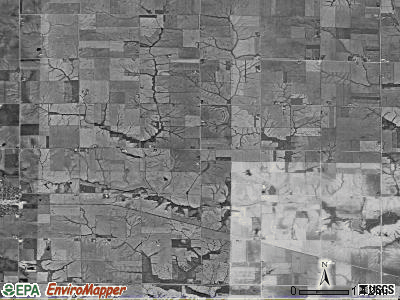 Seventy-Six township, Iowa satellite photo by USGS