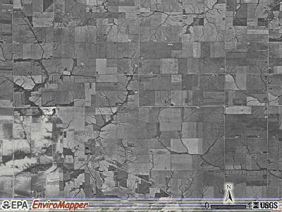 Cedar township, Iowa satellite photo by USGS