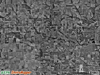 Van Buren township, Iowa satellite photo by USGS
