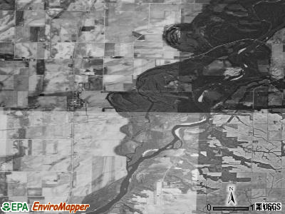 Orono township, Iowa satellite photo by USGS