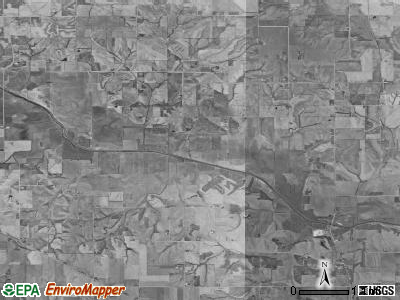 Madison township, Iowa satellite photo by USGS