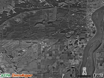 Fruitland township, Iowa satellite photo by USGS