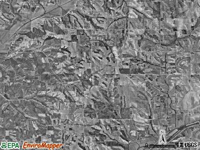 Hazel Dell township, Iowa satellite photo by USGS