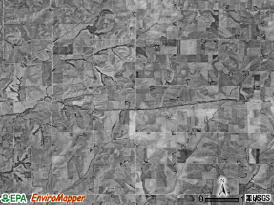 York township, Iowa satellite photo by USGS