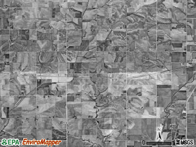 James township, Iowa satellite photo by USGS