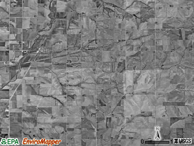 Valley township, Iowa satellite photo by USGS