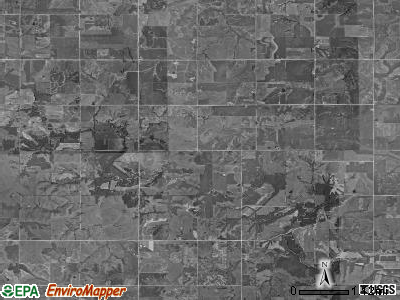 Harrison township, Iowa satellite photo by USGS