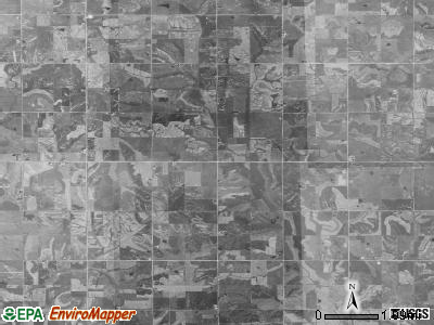 Prussia township, Iowa satellite photo by USGS