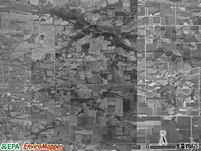 Spring Creek township, Iowa satellite photo by USGS