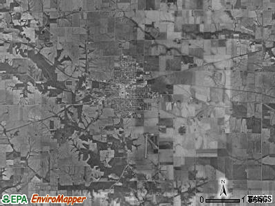 Washington township, Iowa satellite photo by USGS