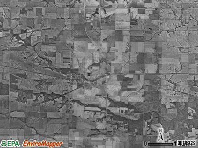 Oregon township, Iowa satellite photo by USGS