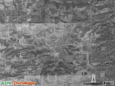 South township, Iowa satellite photo by USGS