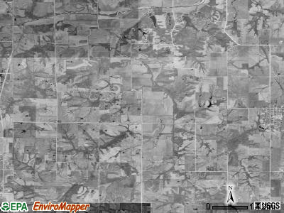 Otter township, Iowa satellite photo by USGS