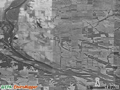 Concord township, Iowa satellite photo by USGS