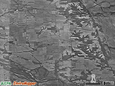 Grandview township, Iowa satellite photo by USGS