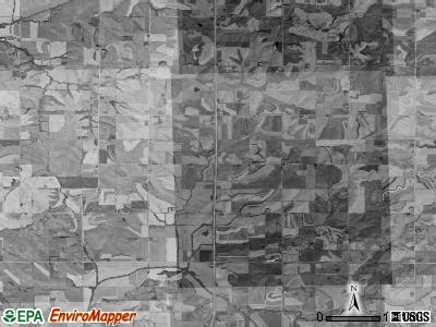 Bear Grove township, Iowa satellite photo by USGS