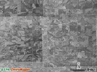 Union township, Iowa satellite photo by USGS