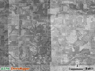 Massena township, Iowa satellite photo by USGS