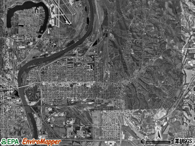 Kane township, Iowa satellite photo by USGS