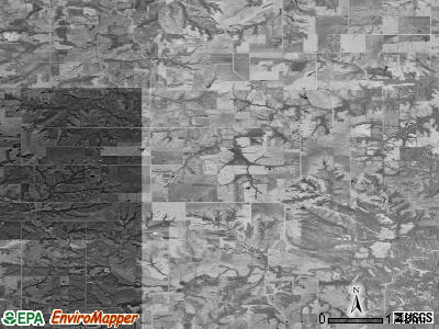 Indiana township, Iowa satellite photo by USGS