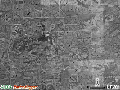 Virginia township, Iowa satellite photo by USGS