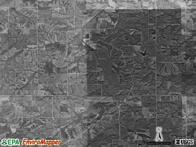 Squaw township, Iowa satellite photo by USGS