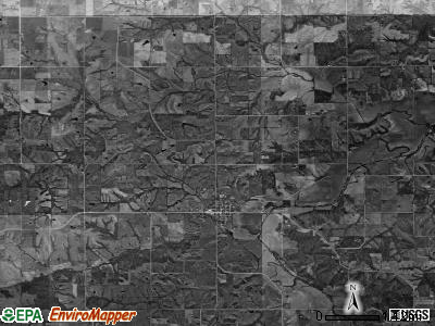 White Breast township, Iowa satellite photo by USGS