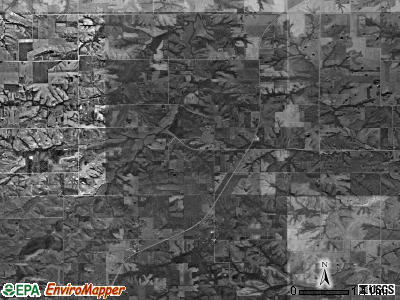 Washington township, Iowa satellite photo by USGS