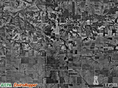 Steady Run township, Iowa satellite photo by USGS