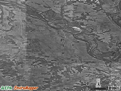 Wapello township, Iowa satellite photo by USGS