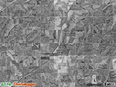 Silver Creek township, Iowa satellite photo by USGS