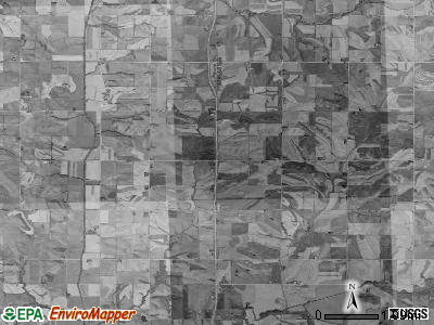 Noble township, Iowa satellite photo by USGS