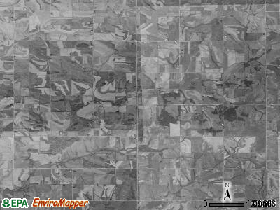 Edna township, Iowa satellite photo by USGS