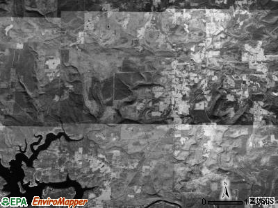 Peter Creek township, Arkansas satellite photo by USGS