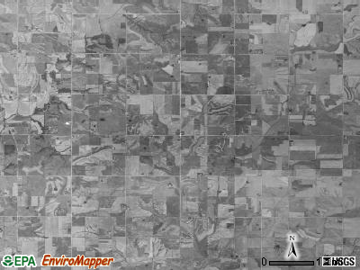 Richland township, Iowa satellite photo by USGS