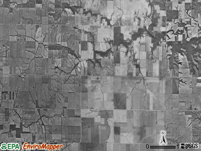Elm Grove township, Iowa satellite photo by USGS