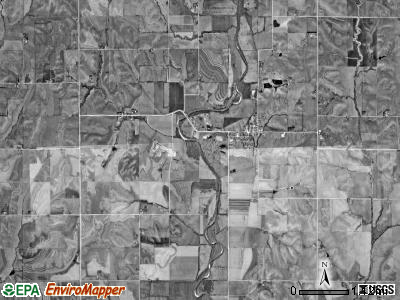 Macedonia township, Iowa satellite photo by USGS