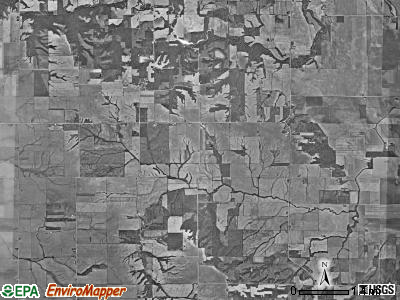 Marshall township, Iowa satellite photo by USGS