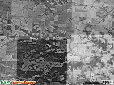 Penn township, Iowa satellite photo by USGS