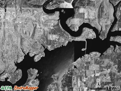 Morgan township, Arkansas satellite photo by USGS