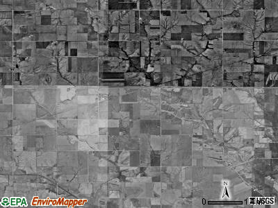 Competine township, Iowa satellite photo by USGS