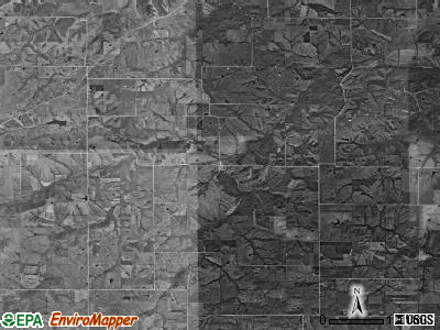 Liberty township, Iowa satellite photo by USGS