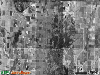 Bolivar township, Arkansas satellite photo by USGS