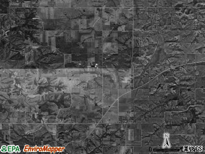 English township, Iowa satellite photo by USGS
