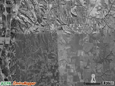 Oak township, Iowa satellite photo by USGS