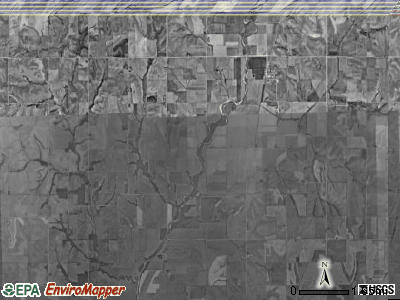 Anderson township, Iowa satellite photo by USGS